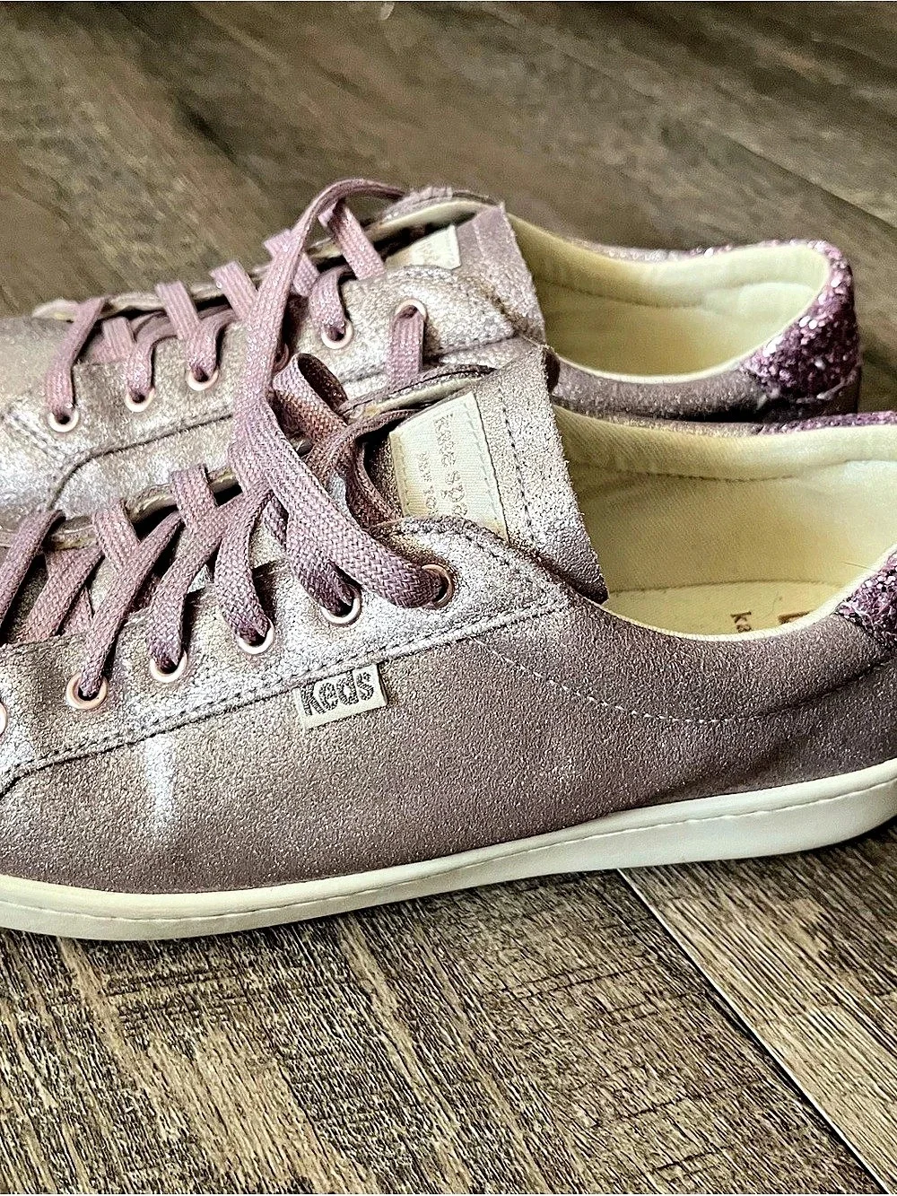 Keds Keds x Kate Spade New York Champion Glitter Sneakers Purple size 9.5